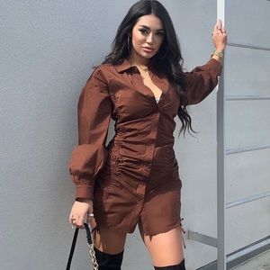 *SOLD* Fashion Nova Brown Dress